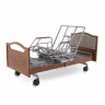 Кровать для лежачих больных с матрасом электрическая MED-MOS DB-2B с поворот.креслом в левую сторону (коричневый)
