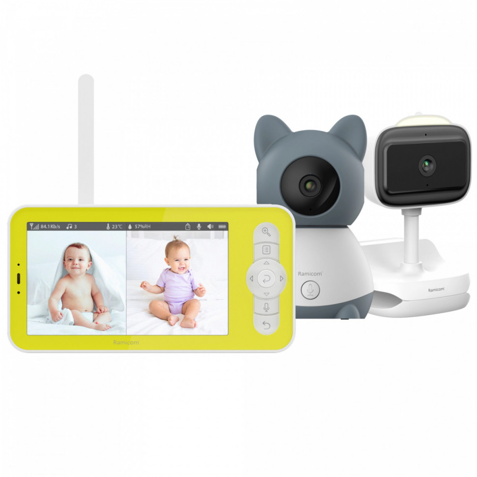 Видеоняня Ramicom VRC300400C (2 камеры: поворотная и с креплением-прищепкой с аккумулятором) Видеоняня Ramicom VRC300400C (2 камеры: поворотная и с креплением-прищепкой с аккумулятором)