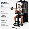 Силовой комплекс UNIX Fit BLOCK 70, Вес стека 70 кг